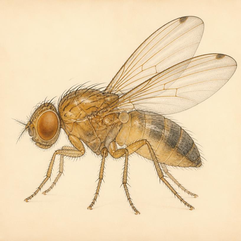Ada, a female fruit fly
