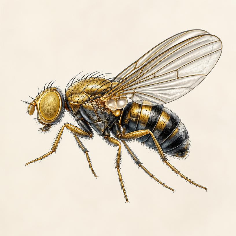 Zip, a male fruit fly